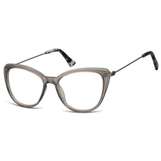 Okulary oprawki zerówki korekcyjne Kocie Oczy Sunoptic AC8A szare ze sklepu Stylion w kategorii Okulary korekcyjne damskie - zdjęcie 185963035