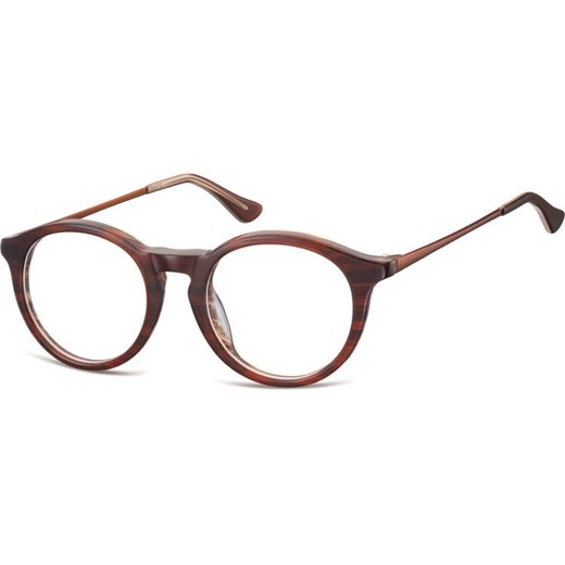 Okrągłe okulary oprawki zerowki korekcyjne Sunoptic AC47F ze sklepu Stylion w kategorii Zegarki - zdjęcie 185963109