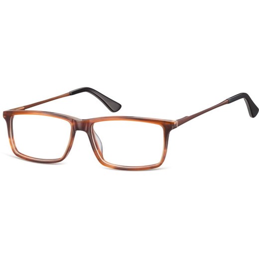 Prostokatne okulary oprawki korekcyjne Sunoptic AC48E bursztynowe ze sklepu Stylion w kategorii Zegarki - zdjęcie 185963127