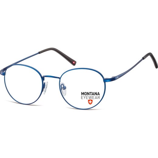 Granatowe Lenonki okragle okulary oprawki optyczne Montana MM609E ze sklepu Stylion w kategorii Zegarki - zdjęcie 185963136