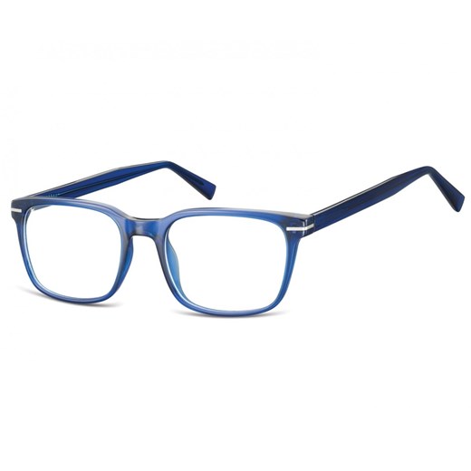 Okulary oprawki korekcyjne Nerdy zerówki Sunoptic CP119B granatowe transparentne ze sklepu Stylion w kategorii Zegarki - zdjęcie 185963249