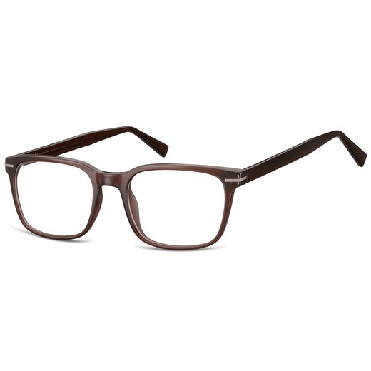 Okulary oprawki korekcyjne Nerdy zerówki Sunoptic CP119D brązowe transparentne ze sklepu Stylion w kategorii Okulary korekcyjne damskie - zdjęcie 185963258