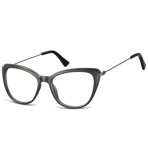 Oprawki korekcyjne okulary Kocie Oczy zerówki damskie CP121 czarne ze sklepu Stylion w kategorii Okulary korekcyjne damskie - zdjęcie 185963259
