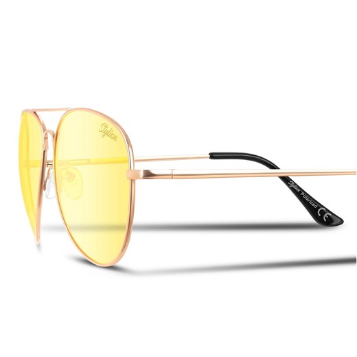 Rozjaśniające okulary polaryzacyjne pilotki do samochodu STYLION STL-03C0 ze sklepu Stylion w kategorii Okulary zerówki męskie - zdjęcie 185963299