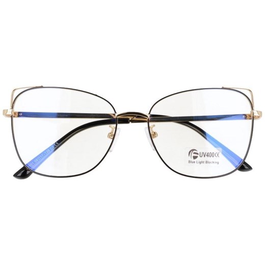 Okulary kocie do komputera damskie z filtrem BLUE Light zerówki 2573 ze sklepu Stylion w kategorii Okulary zerówki damskie - zdjęcie 185963306