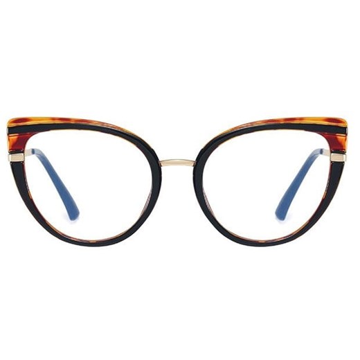 Okulary kocie do komputera damskie z filtrem BLUE Light zerówki 2582-1 ze sklepu Stylion w kategorii Okulary zerówki damskie - zdjęcie 185963325