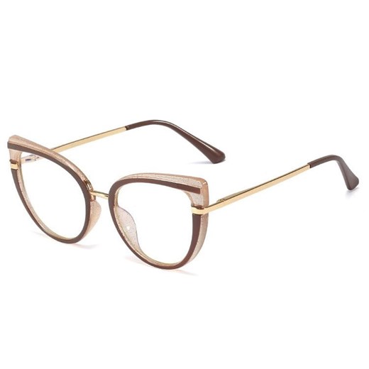 Okulary kocie do komputera damskie z filtrem BLUE Light zerówki 2582-2 ze sklepu Stylion w kategorii Okulary zerówki damskie - zdjęcie 185963326