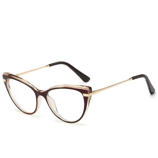 Okulary kocie do komputera damskie z filtrem BLUE Light zerówki 2567-1 ze sklepu Stylion w kategorii Okulary przeciwsłoneczne damskie - zdjęcie 185963337