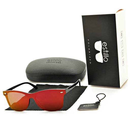 Okulary przeciwsłoneczne pełne polaryzacyjne lustrzane EST-402C ze sklepu Stylion w kategorii Okulary przeciwsłoneczne damskie - zdjęcie 185963369