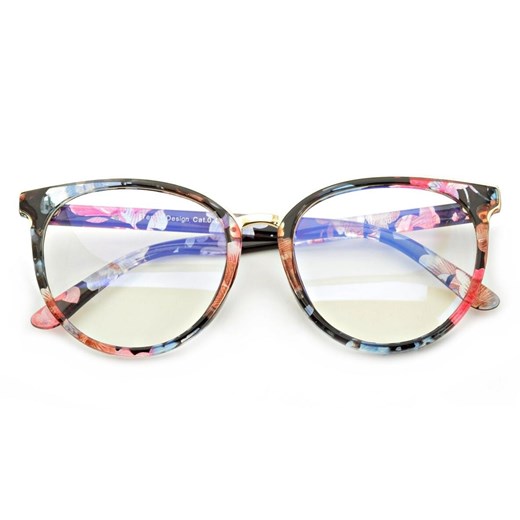 Okulary Kocie Oczy Korekcyjne z Antyrefleksem Zerówki POL-BLF-727AK ze sklepu Stylion w kategorii Okulary zerówki damskie - zdjęcie 185963476