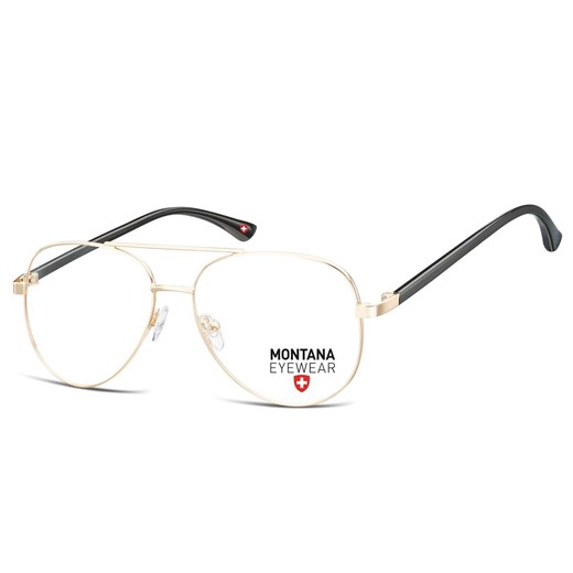 Okulary korekcyjne oprawki optyczne zerówki Montana MM599C złote ze sklepu Stylion w kategorii Okulary korekcyjne damskie - zdjęcie 185963555