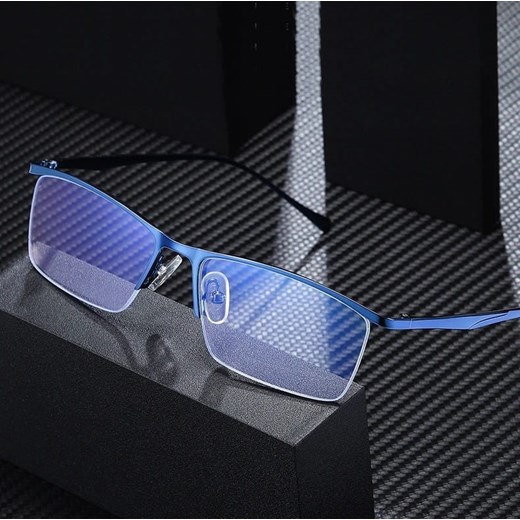 Okulary na żyłkę do komputera TV smartfona BLUE LIGHT zerówki niebieskie 2597D ze sklepu Stylion w kategorii Okulary zerówki damskie - zdjęcie 185963578