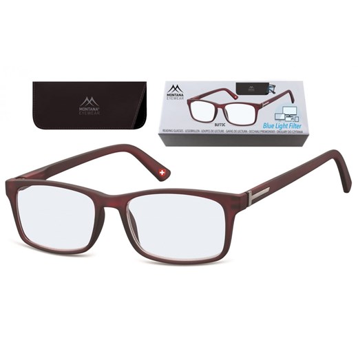 Okulary zerówki do komputera z filtrem antyrefleks moc: 0.00 Montana BLFBOX73C ze sklepu Stylion w kategorii Okulary zerówki damskie - zdjęcie 185963658