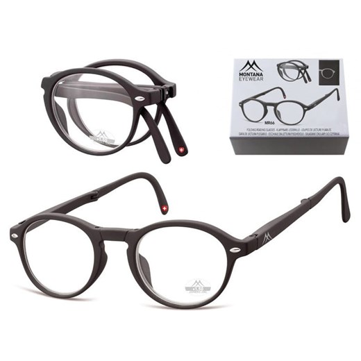 Składane Asferyczne Okulary do Czytania Lenonki Montana MR66 moc: +2 ze sklepu Stylion w kategorii Okulary korekcyjne damskie - zdjęcie 185963805