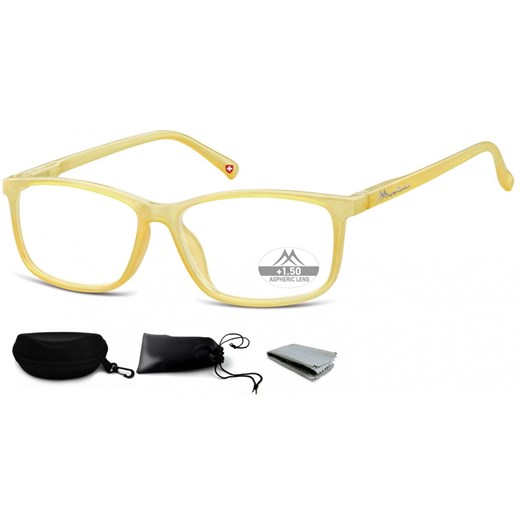 Asferyczne Okulary do Czytania Montana Plusy MR62C moc: +2 ze sklepu Stylion w kategorii Okulary korekcyjne damskie - zdjęcie 185964075