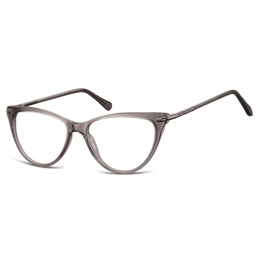 Okulary zerówki korekcyjne Kocie Oczy damskie AC1E szare transparentne ze sklepu Stylion w kategorii Okulary przeciwsłoneczne damskie - zdjęcie 185964107