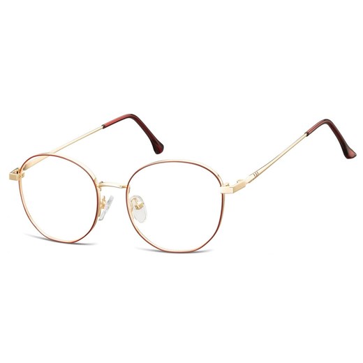 Okulary zerówki korekcyjne Lenonki 900C złoto-czerwone ze sklepu Stylion w kategorii Okulary korekcyjne męskie - zdjęcie 185964119