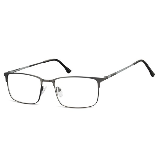 Okulary zerówki korekcyjne Nerd Prostokątne 907C czarne ze sklepu Stylion w kategorii Okulary korekcyjne męskie - zdjęcie 185964129