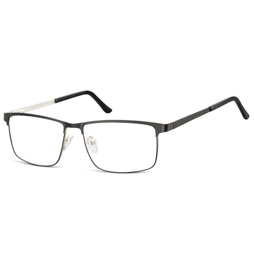 Okulary zerówki korekcyjne Nerd Prostokątne Flex 910 czarne ze sklepu Stylion w kategorii Okulary korekcyjne męskie - zdjęcie 185964138