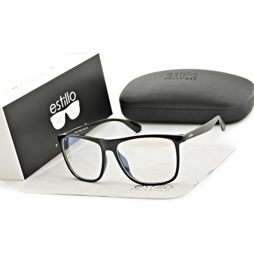 Okulary męskie z filtrem BLUE LIGHT do komputera EST-103K-1 Estillo ze sklepu Stylion w kategorii Okulary przeciwsłoneczne damskie - zdjęcie 185964146