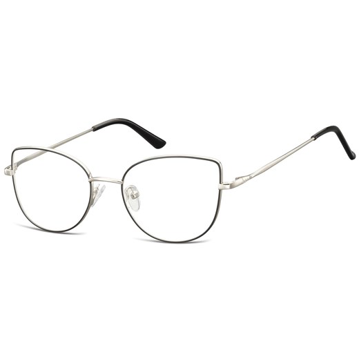 Okulary oprawki korekcyjne kocie oczy zerówki Sunoptic L119B grafitowo-czarne ze sklepu Stylion w kategorii Okulary korekcyjne damskie - zdjęcie 185964159