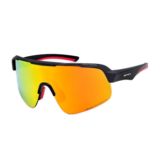 Rowerowe okulary przeciwsłoneczne sportowe z czerwoną lustrzanką Arctica S-339B ze sklepu Stylion w kategorii Okulary przeciwsłoneczne męskie - zdjęcie 185964298