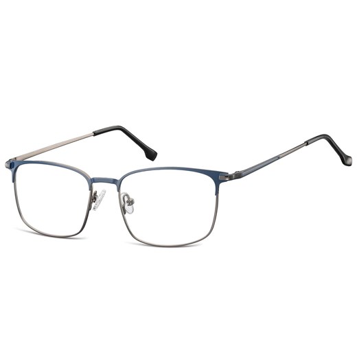 Oprawki korekcyjne zerówki okulary męskie prostokątne 894B grafitowy + granatowy ze sklepu Stylion w kategorii Okulary korekcyjne męskie - zdjęcie 185964369