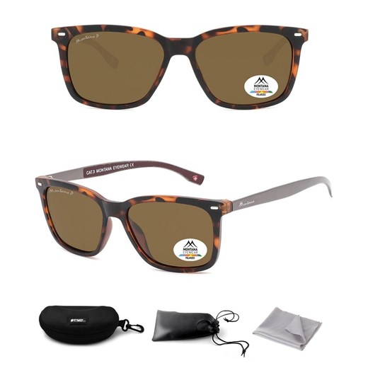 Panterkowe prostokątne okulary przeciwsłoneczne z polaryzacją Nerd MP7A ze sklepu Stylion w kategorii Okulary przeciwsłoneczne męskie - zdjęcie 185964548