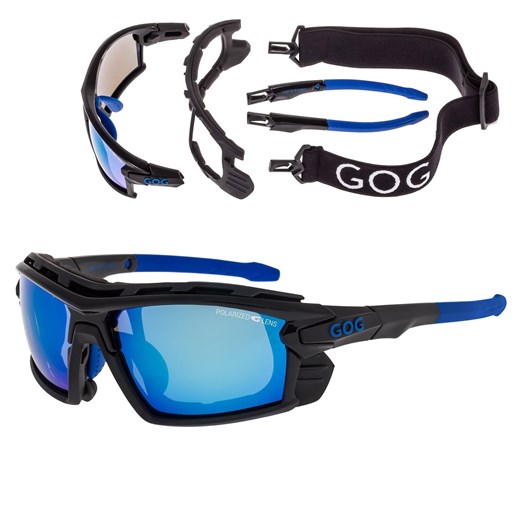 Sportowe okulary przeciwsłoneczne z polaryzacją GOG E357-3P - id: 7438 - marki Gog - 185964549 Sportowe okulary przeciwsłoneczne z polaryzacją GOG E357-3P ze sklepu Stylion w kategorii Okulary przeciwsłoneczne męskie - zdjęcie 185964549