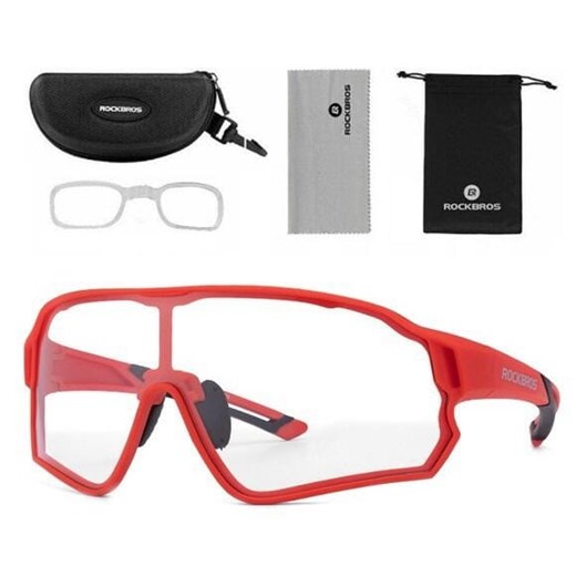 Okulary rowerowe przeciwsłoneczne z fotochromem i wkładką korekcyjną ROCKBROS 10137 ze sklepu Stylion w kategorii Okulary przeciwsłoneczne męskie - zdjęcie 185964616