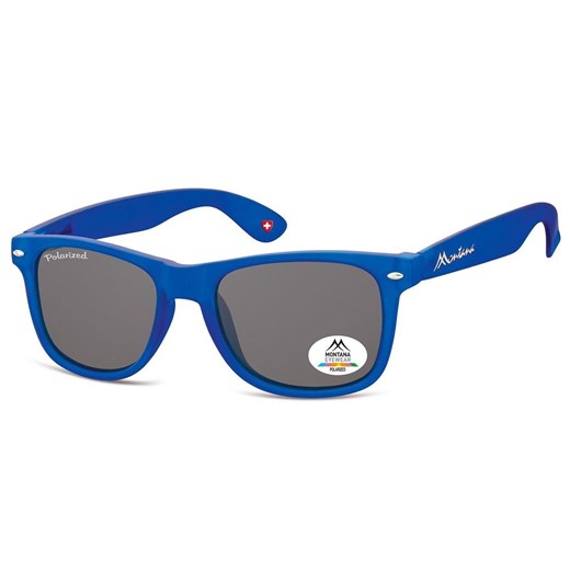 Granatowe szerokie męskie okulary przeciwsłoneczne z polaryzacją MP1D-XL ze sklepu Stylion w kategorii Okulary przeciwsłoneczne męskie - zdjęcie 185964647