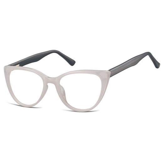 Okulary oprawki optyczne zerówki korekcyjne kocie oczy Sunoptic CP113A szaro-grafitowe ze sklepu Stylion w kategorii Okulary korekcyjne damskie - zdjęcie 185964665