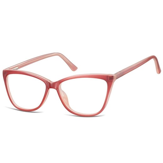 Okulary oprawki optyczne zerówki korekcyjne kocie oczy Sunoptic CP115E ciemnoczerwone ze sklepu Stylion w kategorii Okulary korekcyjne damskie - zdjęcie 185964676