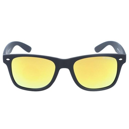 Okulary przeciwsłoneczne czarne nerdy matowe z pomarańczową lustrzanką DE-818A - id: 7639 - marki Deep - 185964705 Okulary przeciwsłoneczne czarne nerdy matowe z pomarańczową lustrzanką DE-818A ze sklepu Stylion w kategorii Okulary przeciwsłoneczne męskie - zdjęcie 185964705