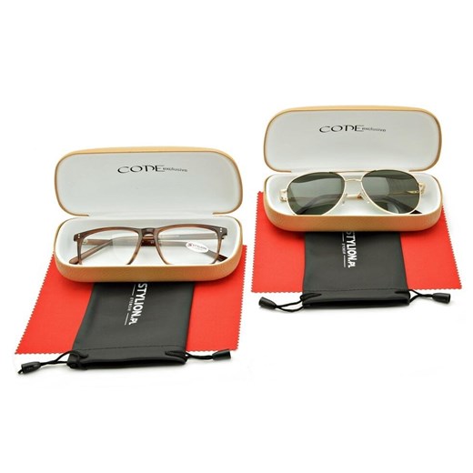 ZESTAW 6 PRODUKTÓW - 2x Etui na okulary beżowe + 2x Ściereczka z mikrofibry + 2x Pokrowiec - id: 7822 - marki Cote Exclusive - 185964806 ZESTAW 6 PRODUKTÓW - 2x Etui na okulary beżowe + 2x Ściereczka z mikrofibry + 2x Pokrowiec ze sklepu Stylion w kategorii Etui - zdjęcie 185964806