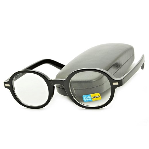 Okulary zerówki do komputera Lenonki z filtrem BLUE LIGHT SV101 czarne ze sklepu Stylion w kategorii Okulary zerówki damskie - zdjęcie 185964899