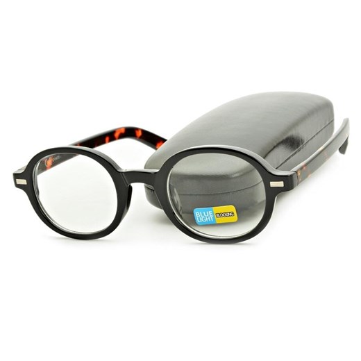 Okulary zerówki do komputera Lenonki z filtrem BLUE LIGHT SV101B czarny/panterka ze sklepu Stylion w kategorii Okulary zerówki damskie - zdjęcie 185964907