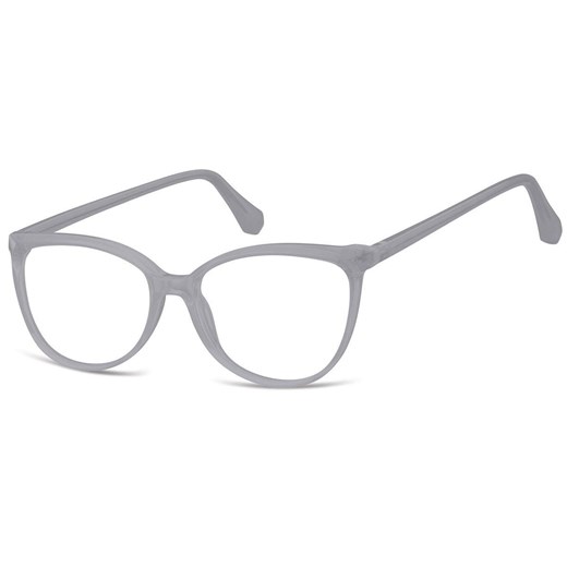 Damskie okulary optyczne zerówki kocie oczy Sunoptic CP116G mleczny szary ze sklepu Stylion w kategorii Okulary korekcyjne damskie - zdjęcie 185964909