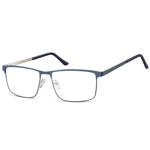 Okulary zerówki korekcyjne Nerd Prostokątne Flex 910C granatowe ze sklepu Stylion w kategorii Okulary korekcyjne męskie - zdjęcie 185964987