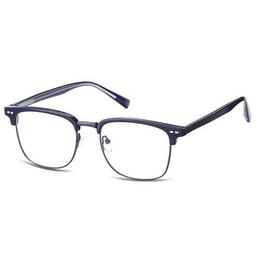 Oprawki korekcyjne zerówki okulary półramki 886C granatowe ze sklepu Stylion w kategorii Okulary korekcyjne męskie - zdjęcie 185964995