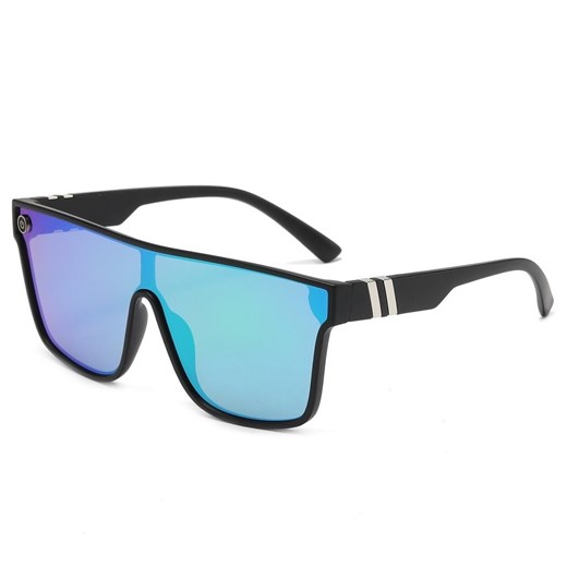 Męskie okulary przeciwsłoneczne pełne lustra MAXAIR z filtrem UV400 Green/Black ST-MAX1D ze sklepu Stylion w kategorii Okulary przeciwsłoneczne męskie - zdjęcie 185965019