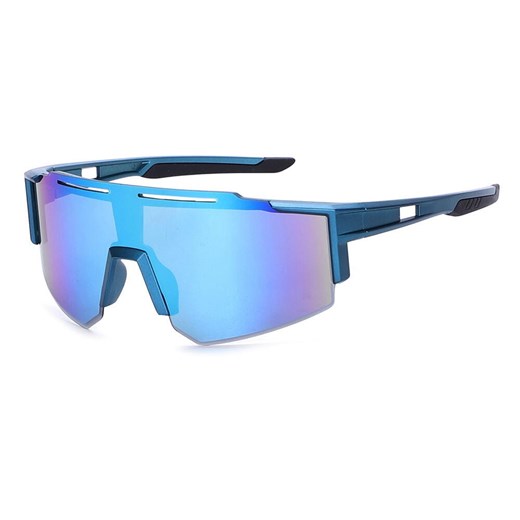 Sportowe okulary przeciwsłoneczne lustrzanki z filtrem UV400 niebieskie SVM-11A ze sklepu Stylion w kategorii Okulary przeciwsłoneczne męskie - zdjęcie 185965029