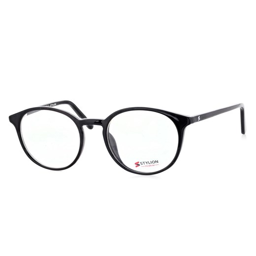 Okulary zerówki korekcyjne oprawki lenonki STAC-13 czarne ze sklepu Stylion w kategorii Oprawki do okularów damskie - zdjęcie 185965055