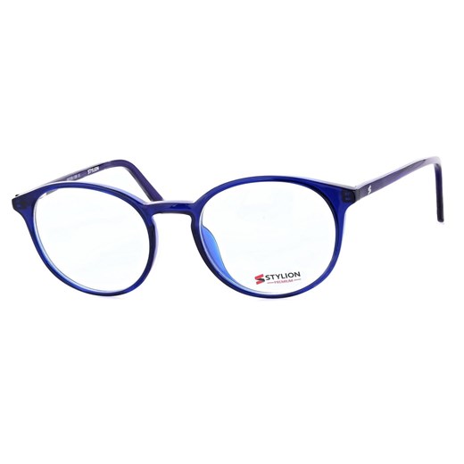 Okulary zerówki korekcyjne oprawki lenonki STAC-13C niebieskie ze sklepu Stylion w kategorii Oprawki do okularów damskie - zdjęcie 185965057