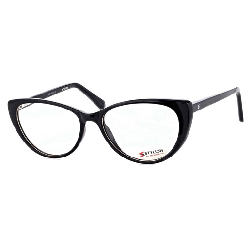 Damskie Okulary zerówki korekcyjne oprawki kocie oczy STAC-19 czarne ze sklepu Stylion w kategorii Okulary korekcyjne damskie - zdjęcie 185965066