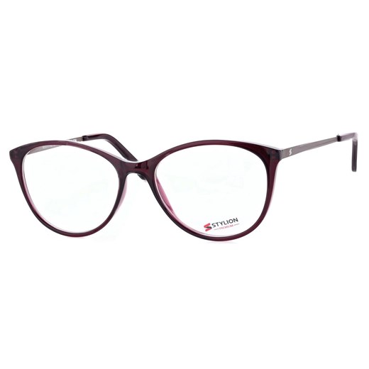 Damskie Okulary zerówki korekcyjne oprawki kocie oczy STAC-27E fioletowe ze sklepu Stylion w kategorii Okulary korekcyjne damskie - zdjęcie 185965068