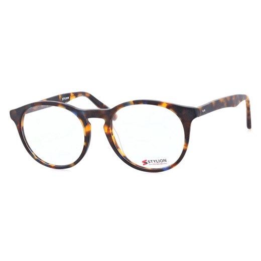 Okulary zerówki korekcyjne oprawki lenonki STAC-42F w panterkę ze sklepu Stylion w kategorii Oprawki do okularów damskie - zdjęcie 185965077