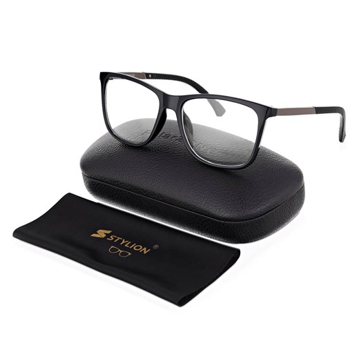 Męskie okulary zerówki do komputera BLUE LIGHT POL-BLF-760K1 Polarzone ze sklepu Stylion w kategorii Okulary zerówki męskie - zdjęcie 185965186