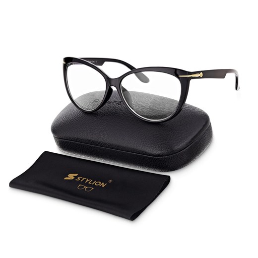 Damskie okulary zerówki do komputera z filtrem BLUE LIGHT Polarzone POL-BLF-560K ze sklepu Stylion w kategorii Okulary zerówki damskie - zdjęcie 185965187