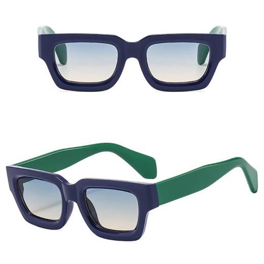 Okulary przeciwsłoneczne z filtrem UV400 STL21B niebiesko-zielone + akcesoria - id: 8523 - marki Stylion - 185965286 Okulary przeciwsłoneczne z filtrem UV400 STL21B niebiesko-zielone + akcesoria ze sklepu Stylion w kategorii Okulary przeciwsłoneczne damskie - zdjęcie 185965286